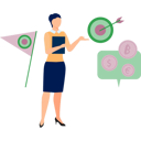 پیش‌نمایش فایل office-lady-with-file-talking-about-target-goal-12893931 از پک تاکتیک‌ها