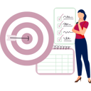 پیش‌نمایش فایل woman-thinking-about-business-target-goal-12893919 از پک تاکتیک‌ها
