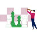 پیش‌نمایش فایل young-man-looking-chess-by-spyglass-12893923 از پک تاکتیک‌ها