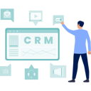 پیش‌نمایش فایل businessman-pointing-crm-line-graph-12893199 از پک داده‌های مدیریت ارتباط با مشتری