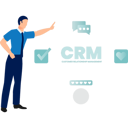 پیش‌نمایش فایل office-employee-talking-about-crm-star-rating-12893209 از پک داده‌های مدیریت ارتباط با مشتری