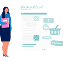 پیش‌نمایش فایل office-lady-holding-file-standing-near-social-discount-paper-12893193 از پک داده‌های مدیریت ارتباط با مشتری