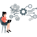 پیش‌نمایش فایل girl-working-on-setting-networking-13009831 از پک حفاظت امنیتی
