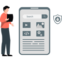 پیش‌نمایش فایل man-explaining-mobile-application-interface-13009815 از پک حفاظت امنیتی