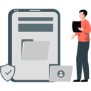 پیش‌نمایش فایل man-presenting-mobile-security-13009834 از پک حفاظت امنیتی