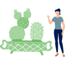 پیش‌نمایش فایل girl-presenting-mamillaria-plant-13009994 از پک کاکتوس