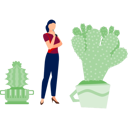 پیش‌نمایش فایل girl-thinking-about-fer-cactus-plant-13009995 از پک کاکتوس