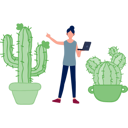 پیش‌نمایش فایل girl-working-on-opuntia-plant-13009988 از پک کاکتوس