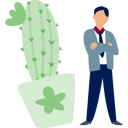 پیش‌نمایش فایل man-presenting-cactus-in-pot-13010031 از پک کاکتوس
