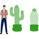 پیش‌نمایش فایل man-standing-near-melocactus-tree-13009984 از پک کاکتوس