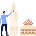 پیش‌نمایش فایل boy-lighting-up-candle-13010324 از پک شمع