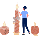 پیش‌نمایش فایل boy-showing-brown-colour-candle-13010295 از پک شمع