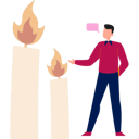 پیش‌نمایش فایل boy-talking-about-white-candle-light-13010314 از پک شمع