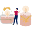 پیش‌نمایش فایل boy-telling-about-scented-candle-13010313 از پک شمع