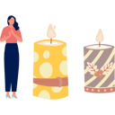 پیش‌نمایش فایل girl-happy-with-paraffin-wax-candle-13010289 از پک شمع