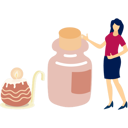 پیش‌نمایش فایل girl-pointing-at-decorative-candle-13010286 از پک شمع