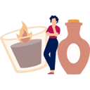 پیش‌نمایش فایل girl-thinking-about-candle-in-glass-13010317 از پک شمع