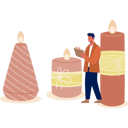 پیش‌نمایش فایل man-checking-birthday-candle-13010296 از پک شمع