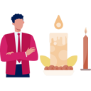 پیش‌نمایش فایل man-looking-at-lighted-candle-13010333 از پک شمع