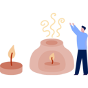 پیش‌نمایش فایل man-presenting-candle-smoke-13010309 از پک شمع