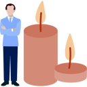 پیش‌نمایش فایل man-standing-near-brown-candle-13010305 از پک شمع