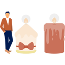 پیش‌نمایش فایل man-standing-near-decoration-candle-13010292 از پک شمع