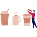 پیش‌نمایش فایل boy-looking-for-coffee-using-spyglass-13010102 از پک کافئین