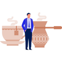 پیش‌نمایش فایل man-ordering-green-tea-13010129 از پک کافئین