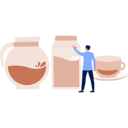 پیش‌نمایش فایل man-pointing-at-coffee-jar-13010090 از پک کافئین