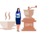 پیش‌نمایش فایل office-lady-standing-next-to-maker-machine-13010126 از پک کافئین