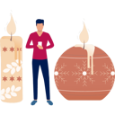 پیش‌نمایش فایل boy-using-mobile-beside-candle-13010273 از پک شمع
