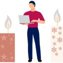 پیش‌نمایش فایل boy-working-beside-brown-candle-light-13010250 از پک شمع
