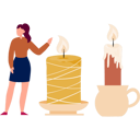 پیش‌نمایش فایل girl-pointing-at-candle-kawaii-13010268 از پک شمع