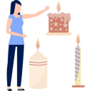 پیش‌نمایش فایل girl-showing-burning-candle-13010241 از پک شمع