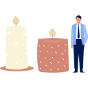 پیش‌نمایش فایل man-looking-at-candle-light-13010282 از پک شمع