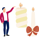 پیش‌نمایش فایل man-presenting-birthday-candle-13010246 از پک شمع