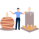 پیش‌نمایش فایل man-presenting-candle-light-13010260 از پک شمع