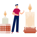 پیش‌نمایش فایل man-showing-celebration-candle-13010240 از پک شمع