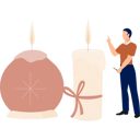 پیش‌نمایش فایل man-thinking-about-celebration-candle-13010257 از پک شمع
