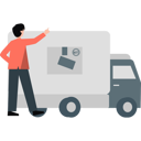پیش‌نمایش فایل boy-pointing-van-delivery-12999006 از پک خدمات تحویل کالا