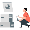 پیش‌نمایش فایل boy-scanning-qr-code-12999016 از پک خدمات تحویل کالا