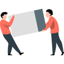 پیش‌نمایش فایل boys-holding-parcel-box-12999015 از پک خدمات تحویل کالا