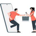 پیش‌نمایش فایل girl-doing-online-shopping-12999030 از پک خدمات تحویل کالا