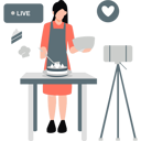 پیش‌نمایش فایل girl-making-live-cake-13114247 از پک تولیدکننده محتوا