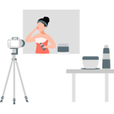 پیش‌نمایش فایل girl-shooting-skincare-videos-13114225 از پک تولیدکننده محتوا