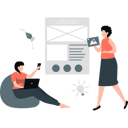 پیش‌نمایش فایل girls-are-working-on-project-13137758 از پک طراحی