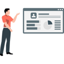 پیش‌نمایش فایل man-presenting-webpage-profile-13137773 از پک طراحی