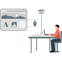 پیش‌نمایش فایل man-presenting-website-design-13137754 از پک طراحی