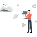 پیش‌نمایش فایل boy-doing-market-analysis-with-vr-technology-13114076 از پک فناوری واقعیت افزوده و مجازی
