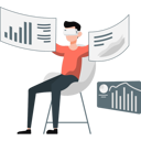 پیش‌نمایش فایل boy-holding-business-graph-chart-13114088 از پک فناوری واقعیت افزوده و مجازی